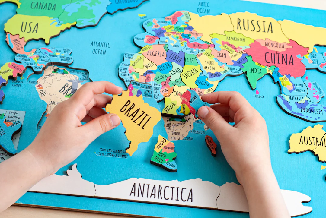 Make Geography Fun with a World Map Puzzle for Kids